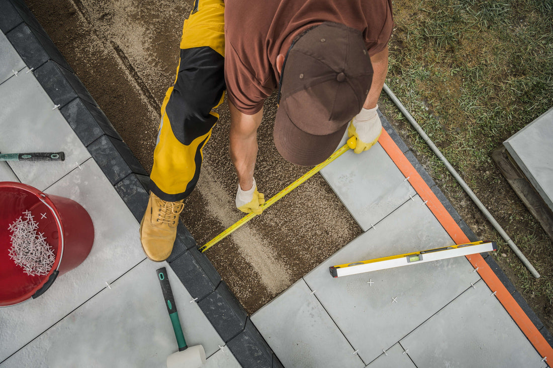 Laying Limestone Paving