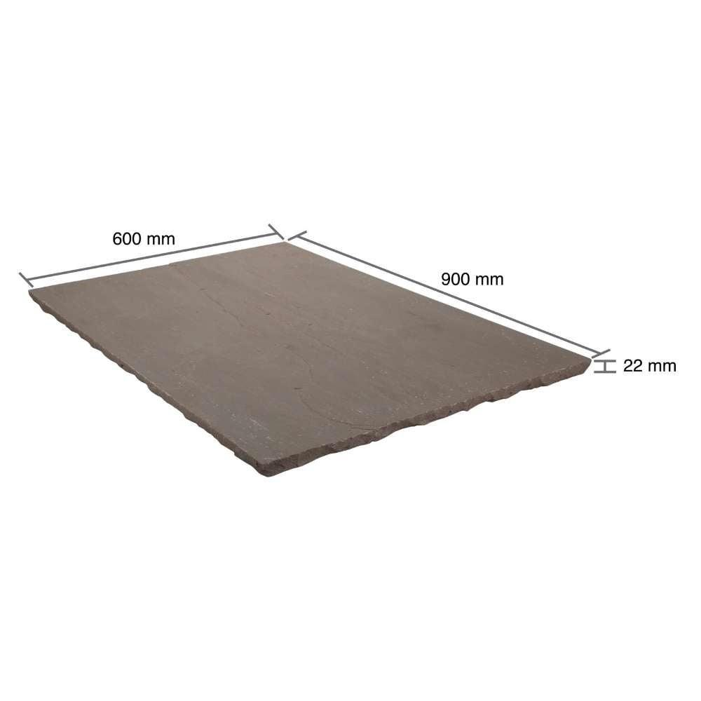 Autumn Brown Riven Sandstone 600x900 Paving Slabs