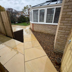 Fossil Mint Smooth Sandstone 600x900 Sawn Edged Paving Slabs
