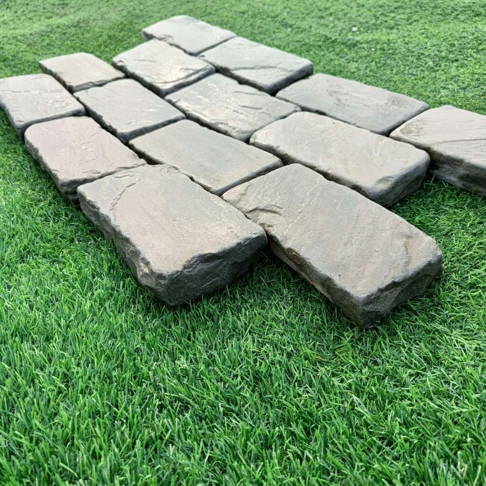 Kandla Grey Tumbled Sandstone 100X200 Block Setts