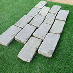 Kandla Grey Tumbled Sandstone 100X200 Block Setts