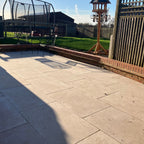Sahara Pearl Tumbled Limestone 600x900 Paving Slabs