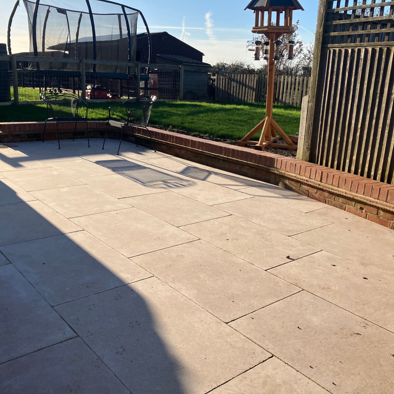 Sahara Pearl Tumbled Limestone 600x900 Paving Slabs