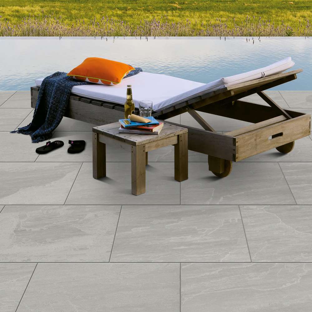 Kandla Grey 600x900 Outdoor Porcelain Paving