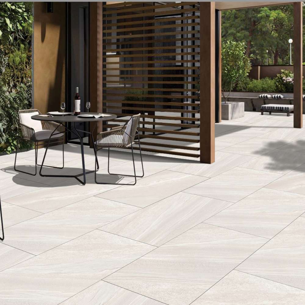 Crossover White 600x900 Outdoor Porcelain Paving