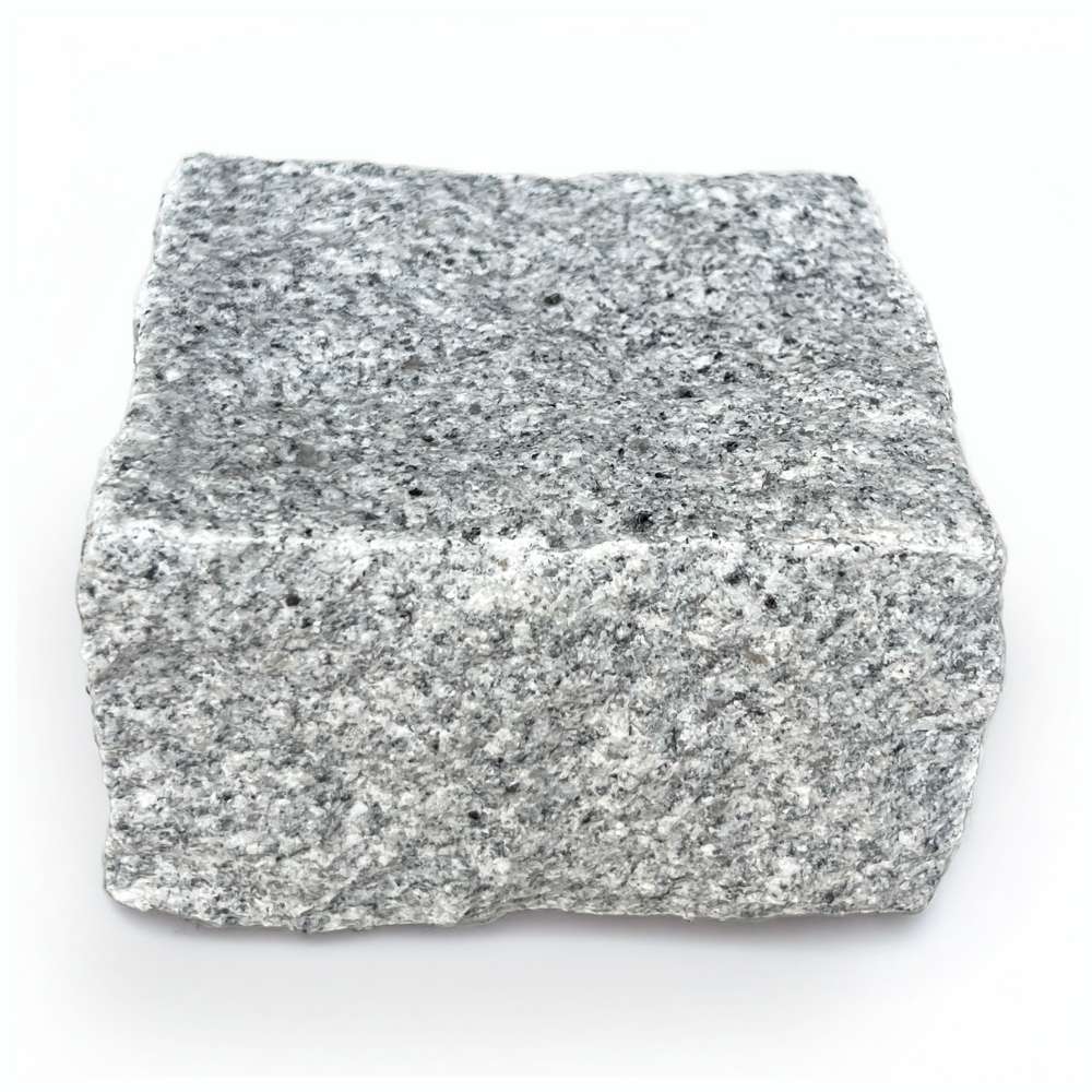 Light Grey Riven Granite 100X100 Square Setts