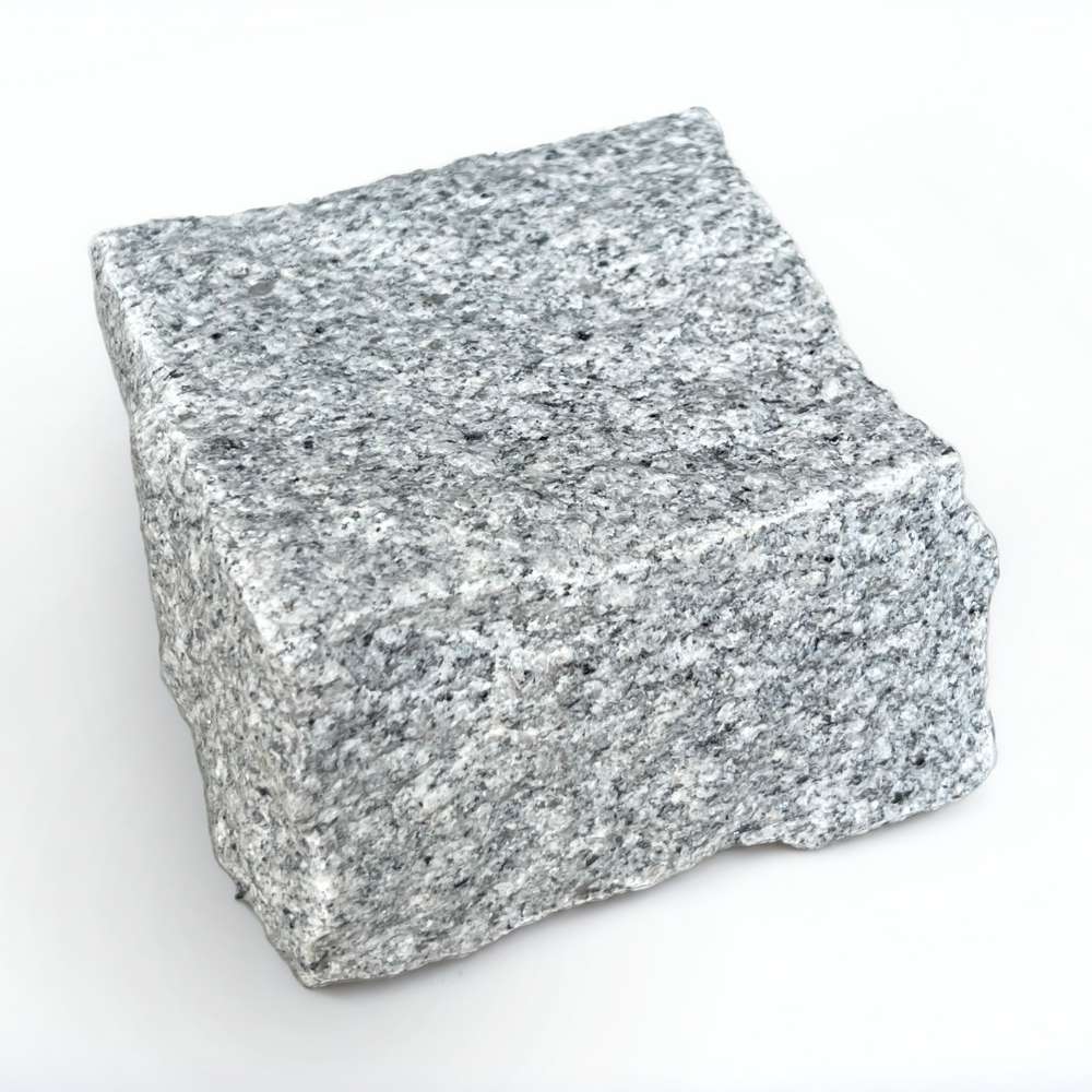 Light Grey Riven Granite 100X100 Square Setts