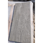 Kandla Grey Riven Sandstone 900x450x35 Sawn Edged Bullnose Steps