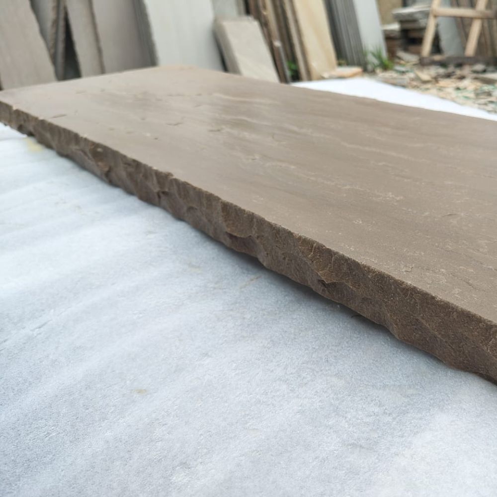 Raj Green Riven Sandstone 900x400x40 Coping / Steps