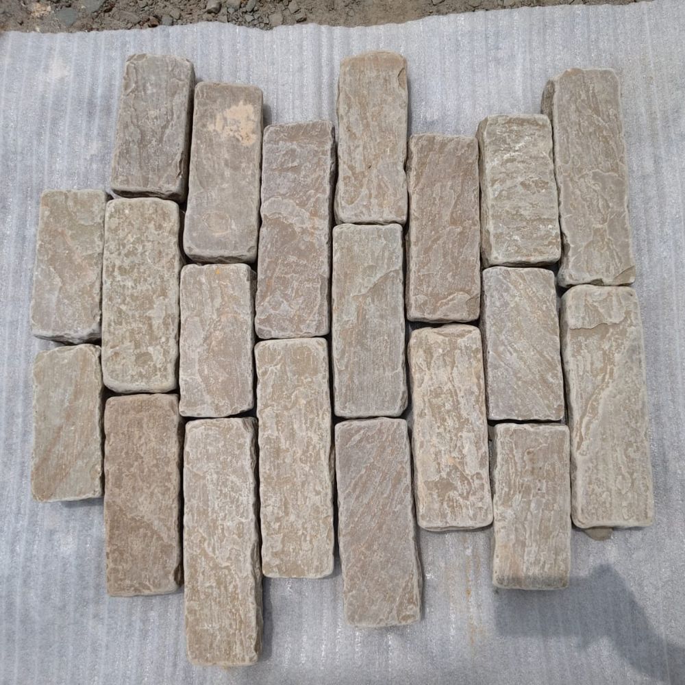 Raj Green Tumbled Sandstone 215x100 Walling