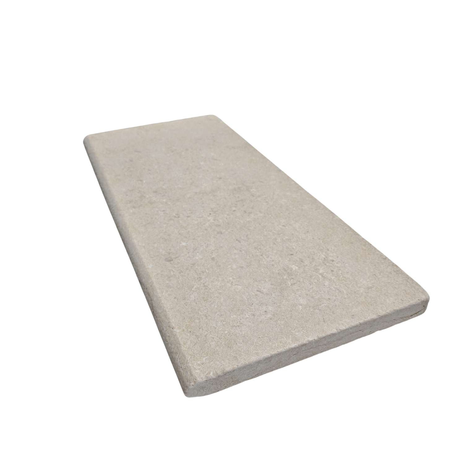 Sahara Beige Tumbled & Acid Washed Limestone 400x900x40 Bullnose Steps