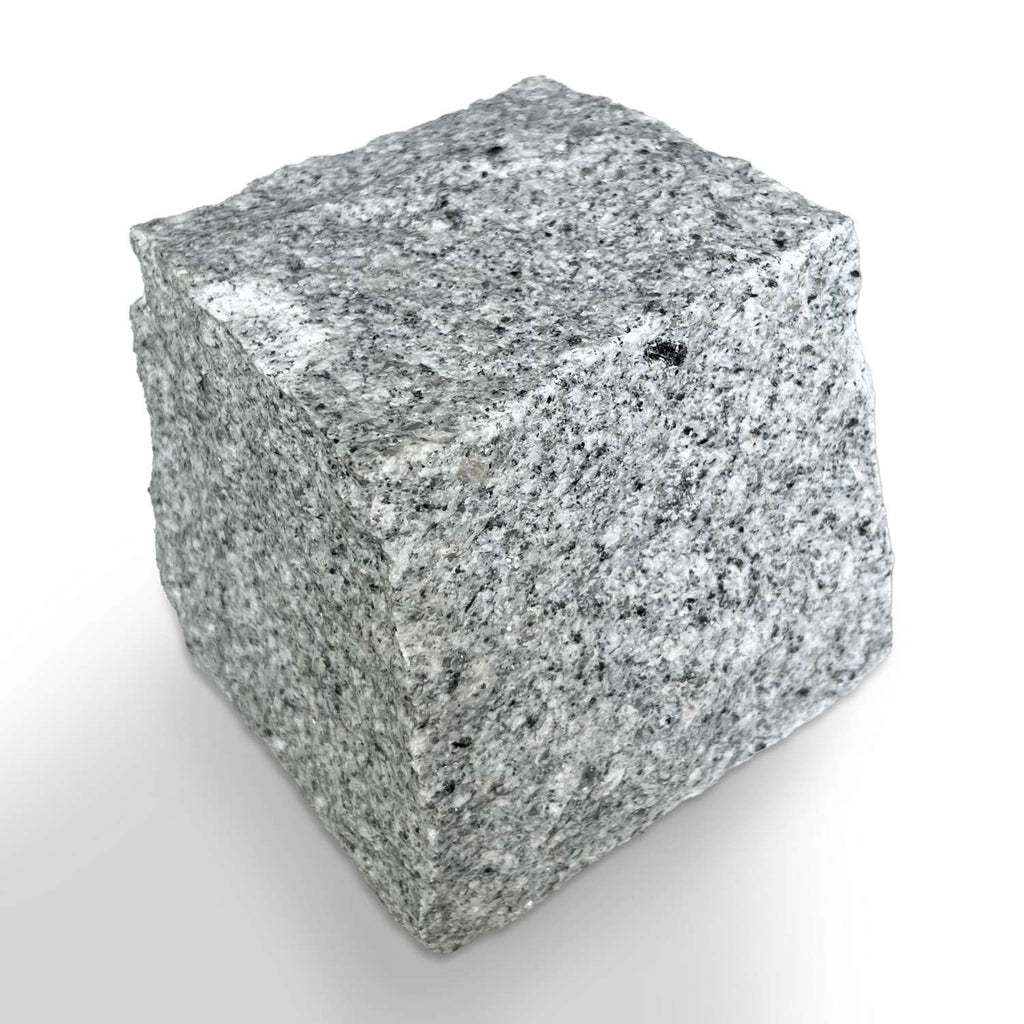 Light Grey Riven Granite 100X100x100 Square Setts