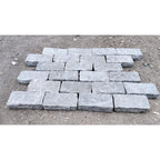 Tandur Grey Tumbled Limestone 100X200 Block Setts