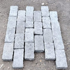 Tandur Grey Tumbled Limestone 100X200 Block Setts