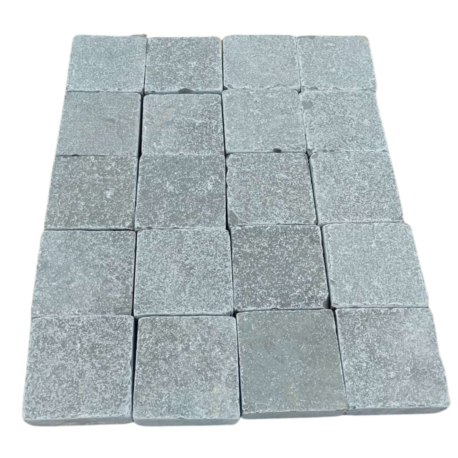Tandur Grey Tumbled Sandstone 100X100 Square Setts