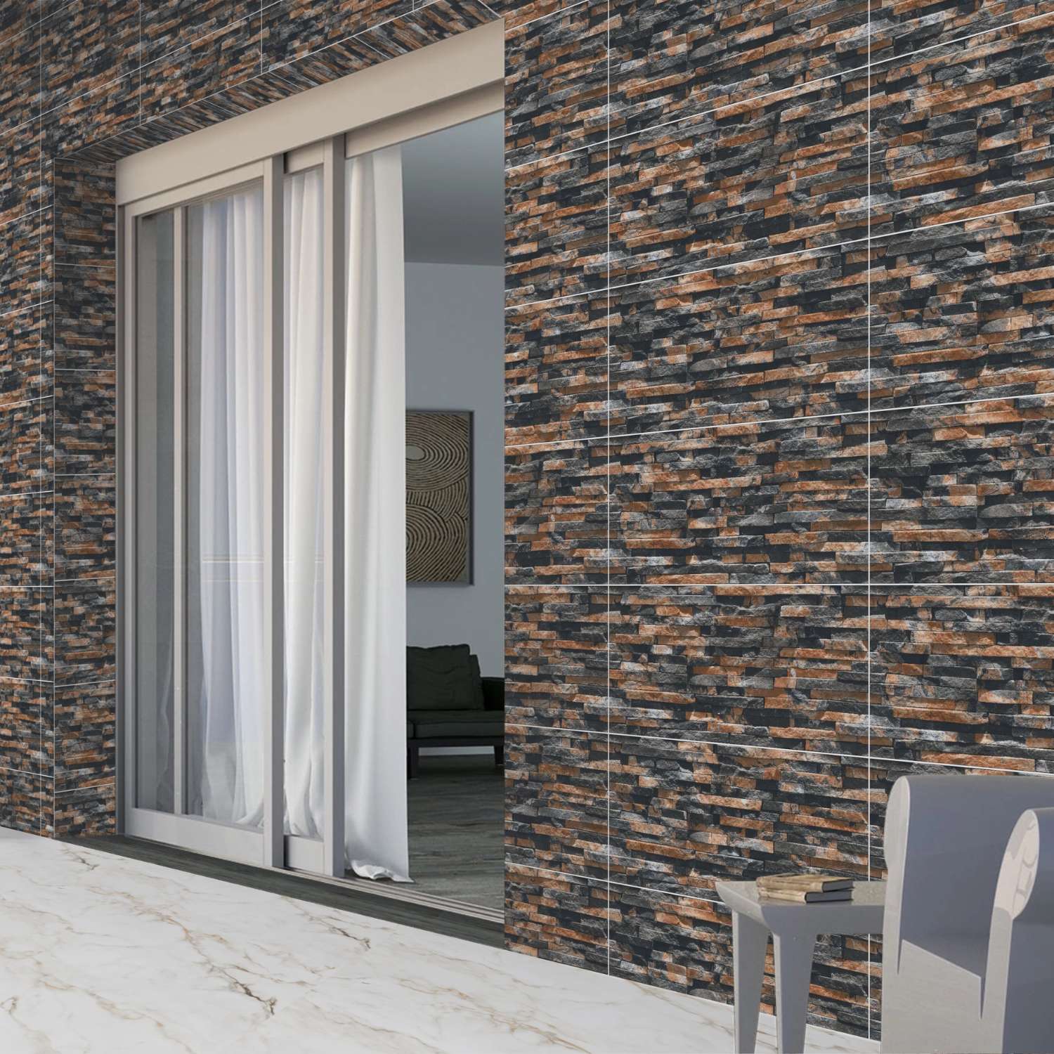 Volcano Rustic Porcelain Wall Cladding